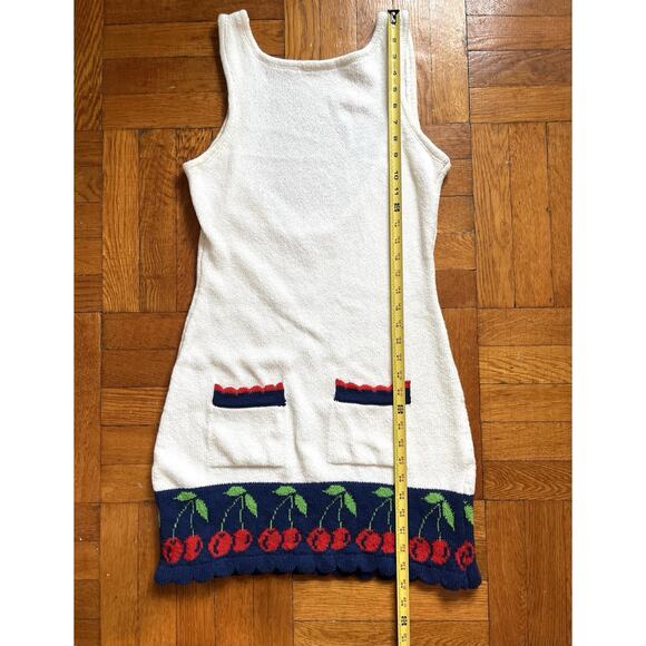 Urban Outfitters Kimchi Blue Sleeveless Cherry Knit Dress M Cottagecore Y2K Cute - Picture 8 of 12